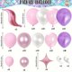thumbnail image 2 of Kit de guirnaldas con forma de arco con forma de sirena rosa y morado, 120 unidades, 2 of 2