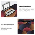 thumbnail image 5 of Balery Luggage Cover Circular Stripes Print Suitcase Covers for Luggage Elastic Washable Suitcase Protector Fits 18-32 Inch Luggage-X-Large, 5 of 9