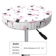 thumbnail image 4 of KLL Cute Poodle Dog Round Bar Chair Cushion Cover ,Bar Stool Protector with Elastic, Soft Washable, 4 of 6