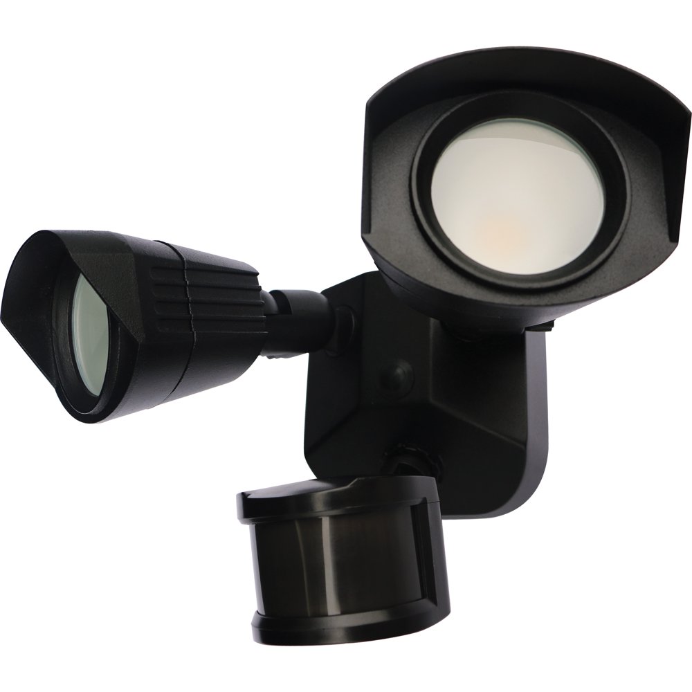 Nuvo LED Security Light w/ Dual Head Light & Motion Sensor ...
