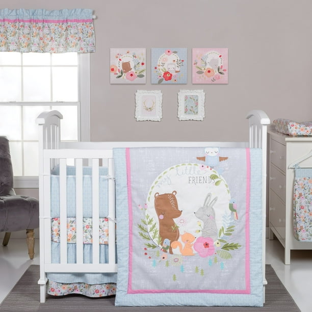 Trend Lab My Little Friends 6 Piece Crib Bedding Set Walmart Com