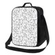thumbnail image 1 of Disketp Black White Music Bolsa Térmica Estampada para Almuerzo, Lonchera para Hombres y Mujeres Adultos, 1 of 7