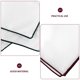 thumbnail image 2 of 2 pañuelos de bolsillo blancos elegantes para hombre, pañuelos de traje, pañuelos de bolsillo para hombre, accesorio para traje de boda, 2 of 7