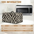 thumbnail image 6 of Whosucclay Zebra Stripes Print Microwave Cover Splash Proof Microwave Universal Oven Dust Cover with Top Handle Oil-Proof Kitchen Appliance Covers for Home Kitchen Decor-S, 6 of 7