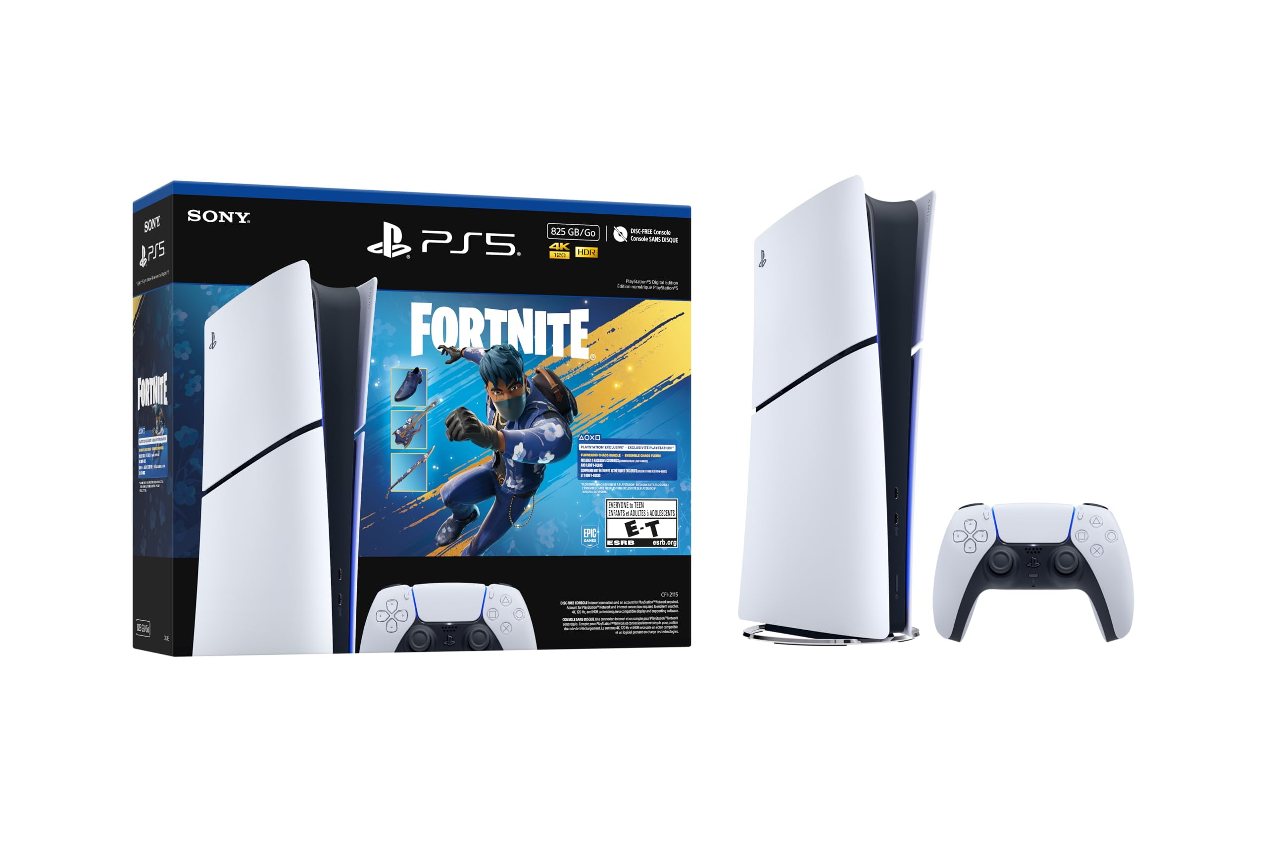Consola de videojuegos PlayStation PS5 Digital 825GB Fortnite