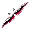thumbnail image 4 of Car Door Shark Mouth Sticker Universal Automobile Body Side Stickers, 4 of 7