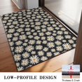 thumbnail image 3 of Black Daisy Flower Pattern Door Rugs,Washable Non Slip Door Mats Indoor,Decorative Door Mats,Entry Mat Indoor for Entrance,Bedroom,Kitchen,Bathroom,20"x32", 3 of 6