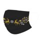 thumbnail image 2 of Máscaras impresas navideñas desechables para adultos/50 máscaras de oro negro Feliz Sencillez, 2 of 2