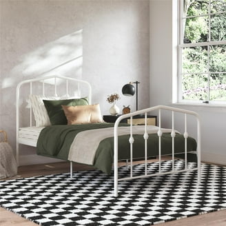 Novogratz Bright Pop Twin Metal Bed, Off White - Walmart.com