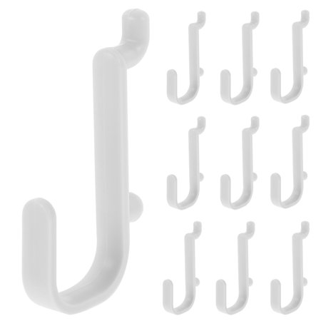 HOMEMAXS Light Green Plastic Pegboard Hooks for Storing Small Items and Tools 20 pcs