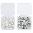 thumbnail image 2 of 2 Sets Jewelry Findings Cord Ends in Silver for Craft Enthusiasts and DIY Jewelry Making, 2 of 6