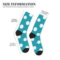 thumbnail image 3 of KLL Sky Blue And White Polka Dot Print Cool Socks Men's Women's Crew Socks Funny Crazy Novelty Stockings, 3 of 7
