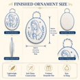 thumbnail image 3 of Beginner-Friendly DIY Heirloom Oval Embroidery Ornament Kit Collection Handmade Christmas Embroidery Craft Kit for Holiday Decor Gift and Creative Home Display (flowers), 3 of 7