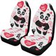 thumbnail image 1 of Juego de 2 Fundas para Asientos de Coche ABPHQTO, Panda Divertido, Protector Universal, 1 of 3