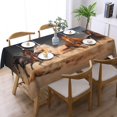 thumbnail image 2 of Horse Rectangle Tablecloth Horses Herd Run in Desert Sand Storm Table Cloth for Kitchen Dining Tablecloths Table Cover Decor for Party Patio 60 x 84 Inch, 2 of 7