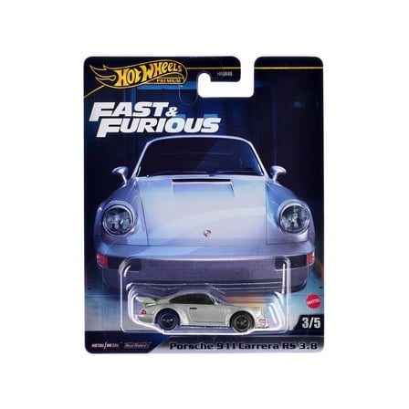 Diecast Porsche 911 Carrera RS 3.8 Silver Metallic "The Fast and the Furious: Tokyo Drift" (2006) Movie "Fast & Furious" Series Diecast Model Car by Hot Wheels