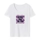 thumbnail image 1 of Camiseta de manga corta para mujer, camiseta suave y sencilla con cuello redondo para desplazamientos femeninos XL, 1 of 7