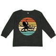 thumbnail image 3 of Inktastic Octopus Vintage Sunset Boys or Girls Long Sleeve Toddler T-Shirt, 3 of 5