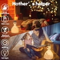 thumbnail image 4 of Lámpara de noche para bebés con control remoto para niños - Luz nocturna cambiante LED recargable para dormitorios de niños, bebés y niños pequeños (rojo), 4 of 5