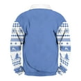 thumbnail image 3 of Yiaimeir Men's Christmas Pullover Sweatshirt Long Sleeve Button Up Casual Holiday Top with Festive Print and Comfortable Fit, 3 of 3