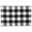 black and white plaid, variant on Plaid Checkered Placemats,Black & White Checker, Quality Thin and Durable Placemats for Dining Table Set of 4 (Black & White)