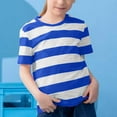 thumbnail image 4 of Kiijoy Big Girls Striped Short Sleeve T-Shirt Casual Kids Soft T Shirt, Sizes 7-8, 4 of 4