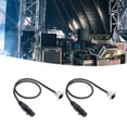 thumbnail image 1 of XLR Pase A Través Del Cable, Monte Del Panel Masculino Al Conector Femenino 3 Pin D Tipo Cable XLR, Para Micrófonos Amplificadores De Iluminación De La Etapa, 2 Piezas, 2 Pies, 1 of 7