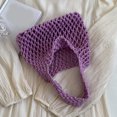 thumbnail image 2 of Bolso de compras tejido a mano, bolso de hombro ahuecado para mujeres, regalos de cumpleaños Sywqhk Para Estrenar, 2 of 4