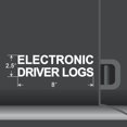 thumbnail image 3 of 2 Pack - Electronic Driver Logs Vinyl Decal Electronic Logging Device Sticker E-Log Electronic Driver Logs Decal for Commercial Semi Truck & Bus Drivers - Many Colors & Sizes (8" x 2.5", White), 3 of 8
