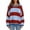 Red, variant on yillto Womens Oversized Sweater Baggy Color Block Long Sleeve Knit Striped Fall Winter Fashion Sweaters