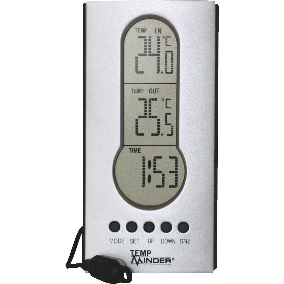 Wi Indoor Outdoor Thermometer With Clock