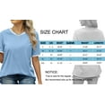 thumbnail image 6 of MOSHU Dressy Women Tops Crewneck Blouses for Women Striped Colorblock Short Sleeve Shirts Casual Summer Tops, 6 of 8