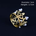 thumbnail image 3 of Couronne Ronde de Mariée Petite Couronne Coiffe de Mariée Fleur Accessoires pour Cheveux d'Enfant Robe de Mariage Couronne Complète Cadeau d'Anniversaire Couronne Ronde, 3 of 7
