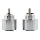thumbnail image 1 of 2 tapones para extremos de manillar de motocicleta. Plata, 1 of 9