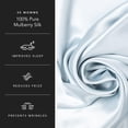 thumbnail image 2 of Fishers Finery 30 Momme 100% Pure Mulberry Silk Pillowcase for Hair & Skin, Grade 6A, Standard, Blue, 2 of 7