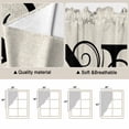 thumbnail image 3 of Letter N Kitchen Window Curtains, Swag Curtains Valance for Bedroom Living Room Bathroom, Monogram Words Rod Pocket Window Treatment Curtain Block Drapes 2 Panels 28"x36", 3 of 9