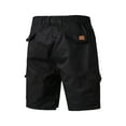 thumbnail image 3 of Coduop Mens Casual Elastic Waist Cargo Shorts Outdoor Hiking Workout Sweat Short Pant,with Pocket, 3 of 4