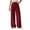 Wine, variant on XUNKUSGA Cutton Linen Pants Women Solid Color Elastic Waist Womens Pants Straight Leg Loose Fit Wide Leg Pants Woman Comfy Stylish Palazzo Pants for Women