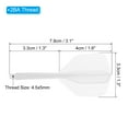 thumbnail image 2 of Uxcell Plastic 2BA Integrated Dart Shaft and Flights Replacement, White 6 Pack, 2 of 5