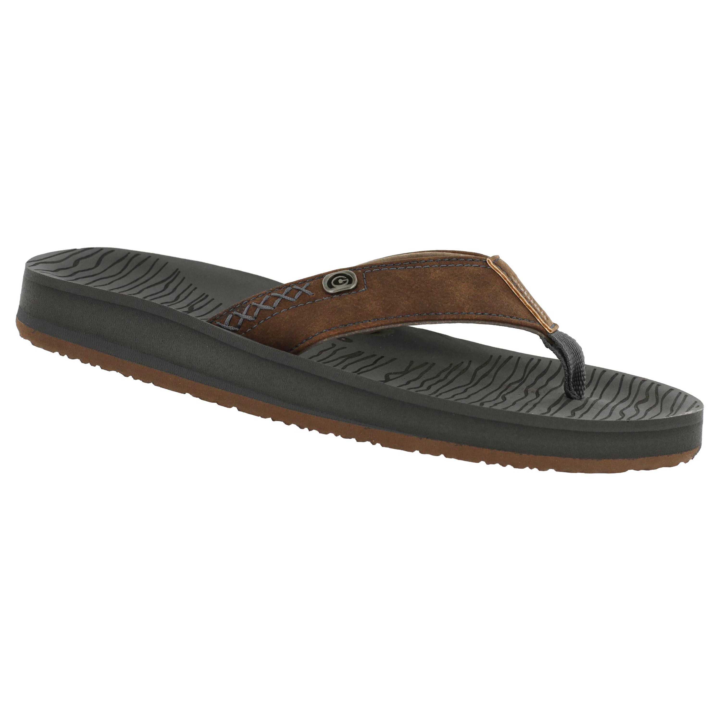 Men Cobian Floater Flip Flop Sandal FLT 08-203 Color Mocha 100% Authentic New 