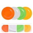 thumbnail image 6 of IBASETOY Plates for Dining Safe and Healthy with Assorted Colors and Imitation Porcelain Look 4 Pieces, 6 of 8
