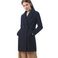 thumbnail image 1 of Manteau Trench Raglan à Revers Croisé pour Femme Bleu P (US 6), 1 of 6