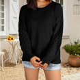 thumbnail image 2 of Vedolay Womens 2023 Sweaters Women's 2023 Pullover Sweaters Long Sleeve Knit Lightweight Crew Neck Fall Tops,Black XL, 2 of 4