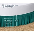 thumbnail image 5 of SGI Bedding Round Bed Skirt |Wrap Around Microfiber Bed Skirt | Fade Resistant, Wrinkle Free, Anti-static, Decorative, Extra Storage Space, Clutter-Free | 76" Diameter / 12" Drop, Teal, 5 of 8