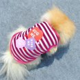 thumbnail image 4 of Camiseta para mascotas - Ropa clásica de verano a rayas, 4 of 4