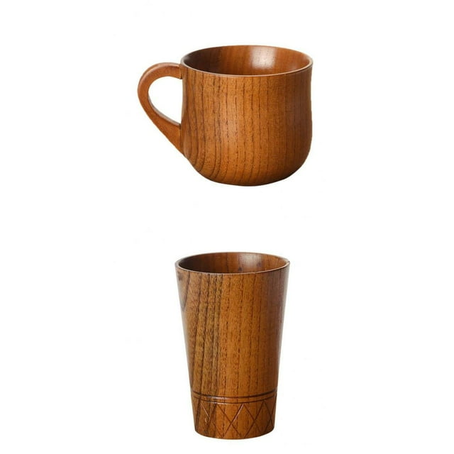 Taza de madera perfecl de Cervezas Copas tazas bebidas Handcrafted 2x