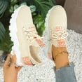 thumbnail image 4 of Willtoo Women's Breathable Walking Running Shoes Casual Lace Up Tennis Sneakers Non Slip Work Sport Athletic Orthopedic Shoes, 4 of 6
