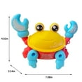 thumbnail image 3 of XWSHYW Juguete para Niños Correa Educativa para Bebé, Música Ligera de Cangrejo Bonito, Juguetes para Niños, 3 of 6
