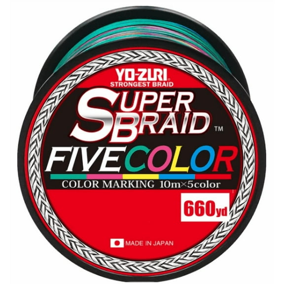 Yo-Zuri SuperBraid Five Color - YZ SB 80LB 5C 660YD
