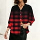 thumbnail image 2 of TaTaai Women's Fashion Spring And Summer Button Up Cardigan 3/4 Quarter Sleeve Jacket V-neck Top/shirt Gift, 2 of 6